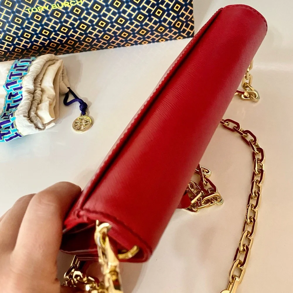 🏅SOLD🌈NEW🌈Tory Burch crossbody bag/shoulder bag/wallet-clutch/wallet on chain - Picture 7 of 12